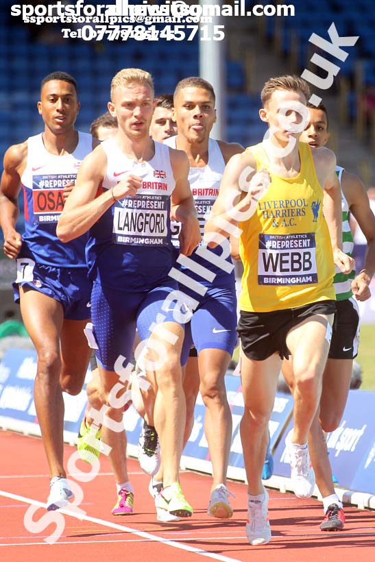 Mens 800 metres, World Championship Team Trials, Alexander Stadium, Birmingham